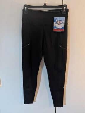 Hot Chillys Woman's XS Sierra Black High-Waist Thermal Baselayer Leggings NWT